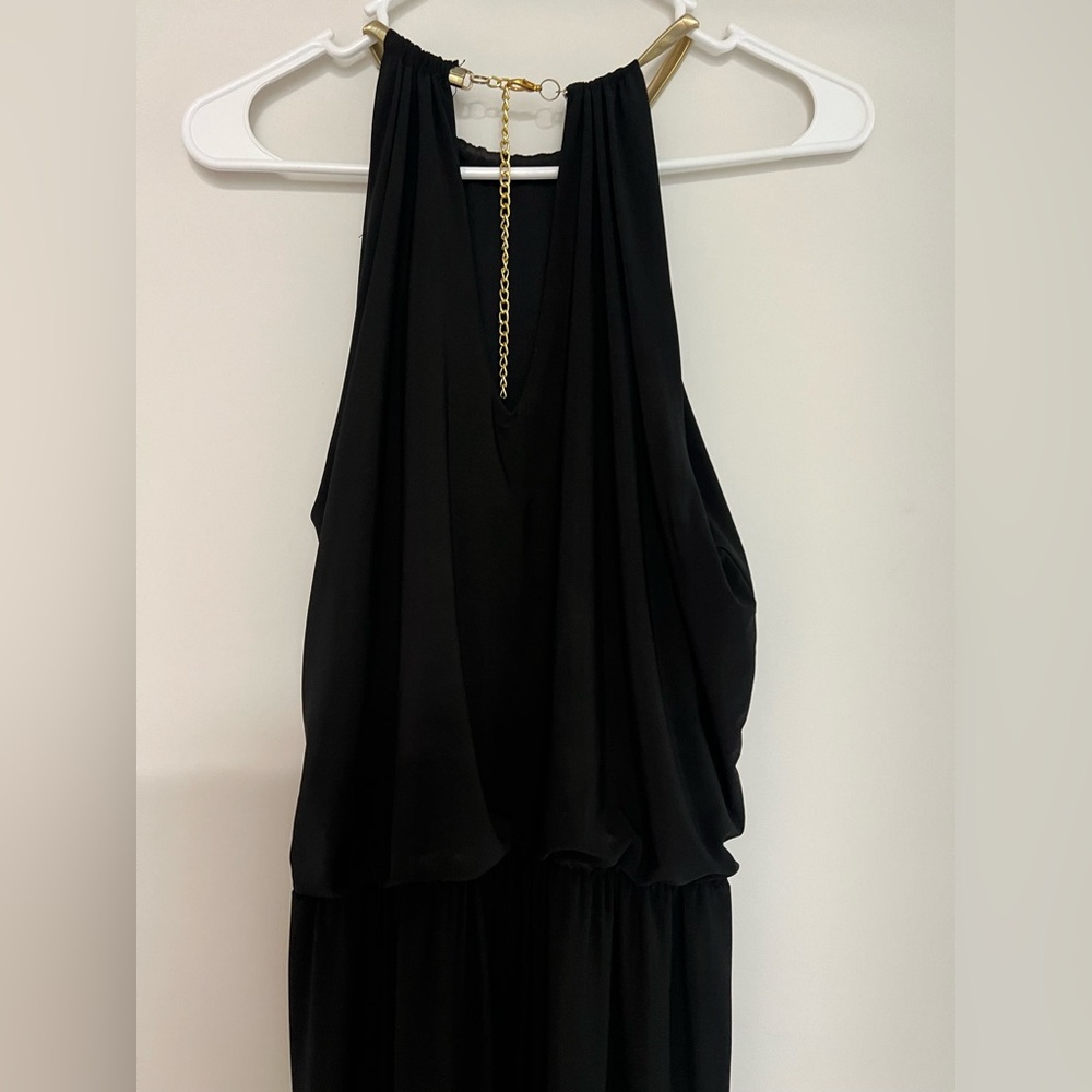 MSK Black Halter Dress